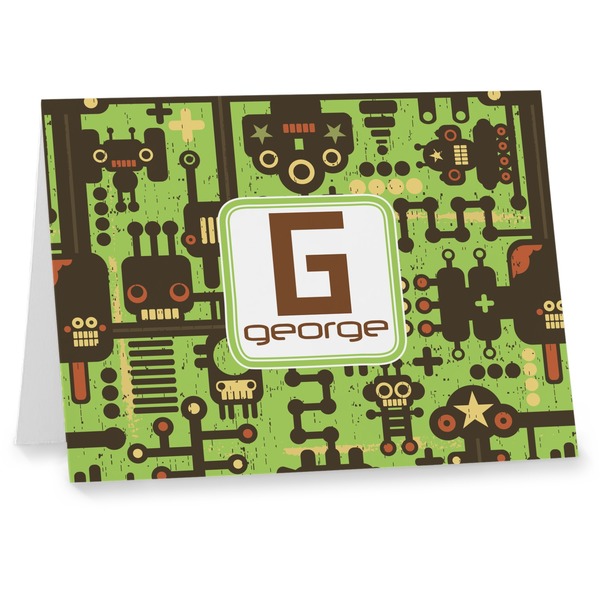 Custom Industrial Robot 1 Note cards (Personalized)