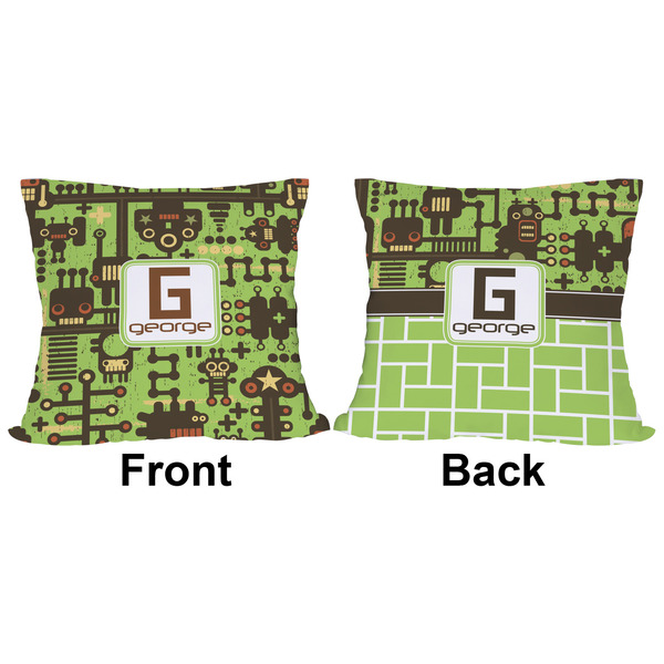 Industrial Robot 1 Outdoor Pillow - 16x16