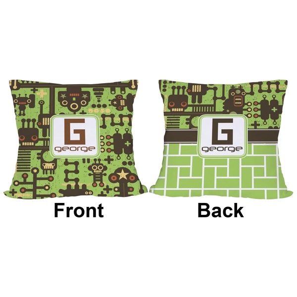 Industrial Robot 1 Outdoor Pillow - 18x18