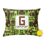 Industrial Robot 1 Outdoor Throw Pillow (Rectangular) (Personalized)