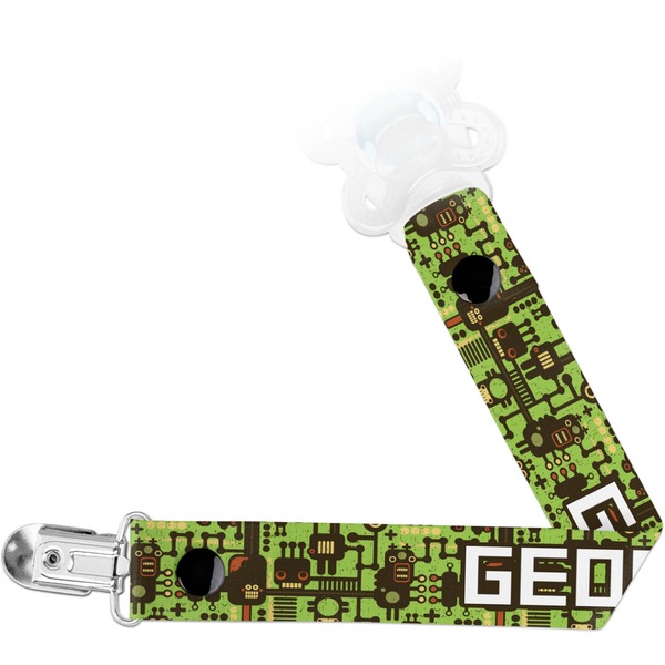 Custom Industrial Robot 1 Pacifier Clip (Personalized)