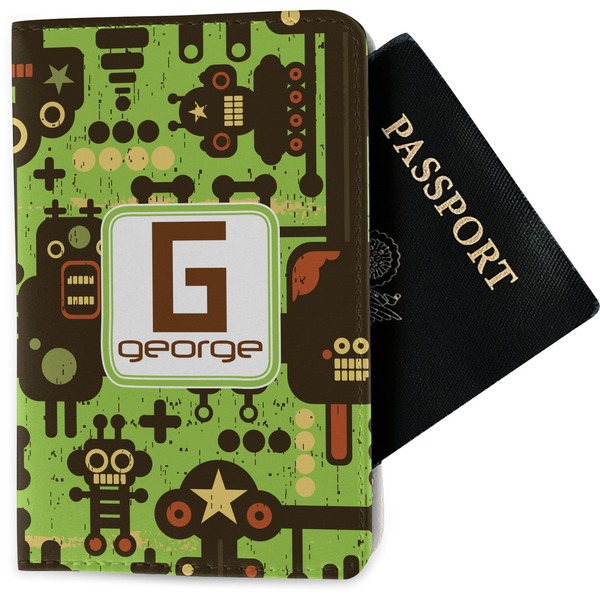 Custom Industrial Robot 1 Passport Holder - Fabric (Personalized)
