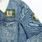 Industrial Robot 1 Patches Lifestyle Jean Jacket Detail
