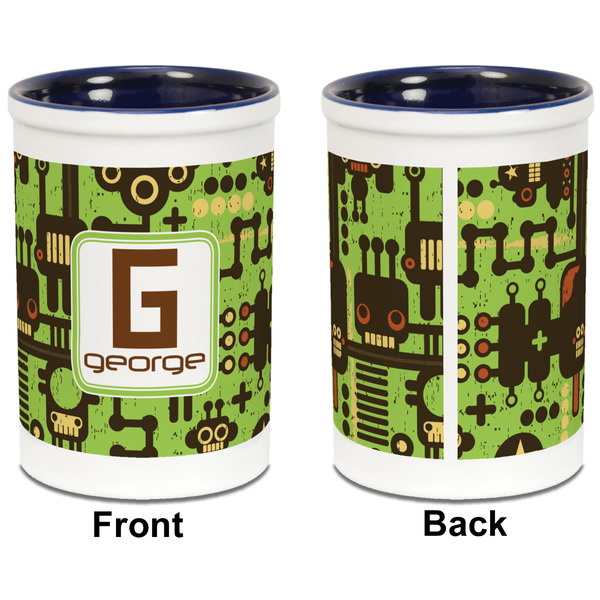 Industrial Robot 1 Pencil Holder - Blue - approval