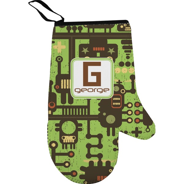 Custom Industrial Robot 1 Oven Mitt (Personalized)