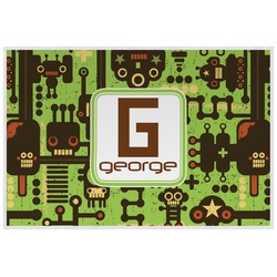 Industrial Robot 1 Laminated Placemat w/ Name and Initial