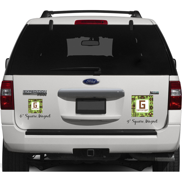 Industrial Robot 1 Personalized Square Car Magnets on Ford Explorer