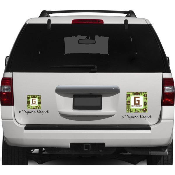 Industrial Robot 1 Personalized Square Car Magnets on Ford Explorer