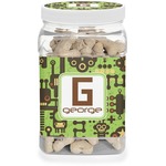 Industrial Robot 1 Dog Treat Jar (Personalized)