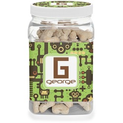 Industrial Robot 1 Dog Treat Jar (Personalized)