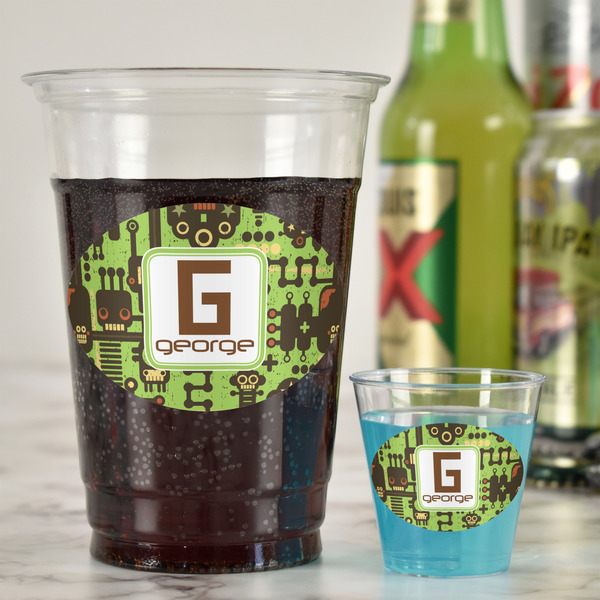 Industrial Robot 1 Plastic Shot Glasses - In Context