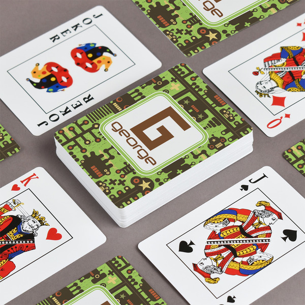 Industrial Robot 1 Playing Cards - Front & Back View