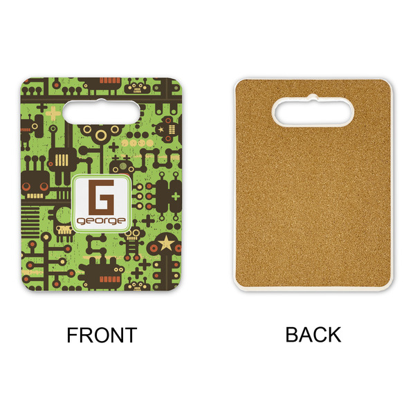 Industrial Robot 1 Rectangle Trivet with Handle - APPROVAL