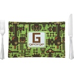 Industrial Robot 1 Rectangular Glass Lunch / Dinner Plate - Single or Set (Personalized)