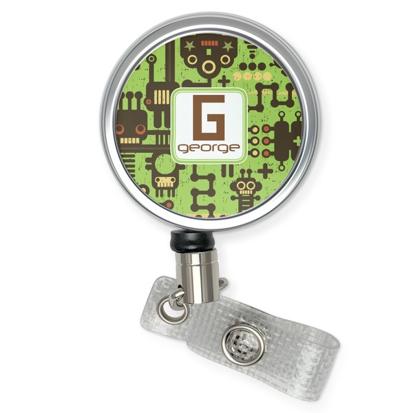 Custom Industrial Robot 1 Retractable Badge Reel (Personalized)