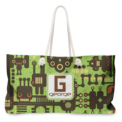 Industrial Robot 1 Large Tote Bag with Rope Handles (Personalized)