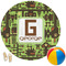 Industrial Robot 1 Round Beach Towel (Personalized)