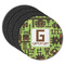 Industrial Robot 1 Round Rubber Backed Coasters - Set of 4 (Personalized)