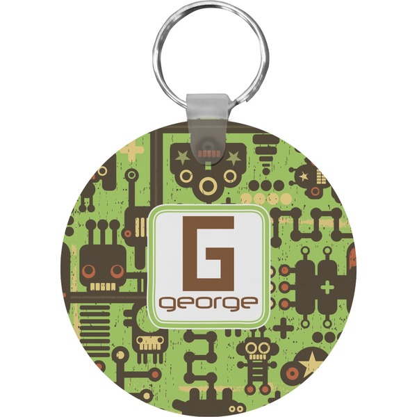 Industrial Robot 1 Round Keychain (Personalized)