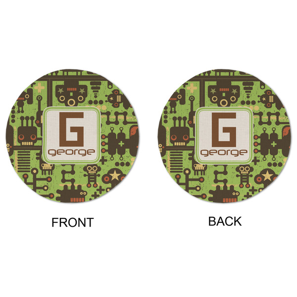 Industrial Robot 1 Round Linen Placemats - APPROVAL (double sided)