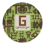 Industrial Robot 1 Round Linen Placemat (Personalized)