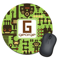 Industrial Robot 1 Round Mouse Pad (Personalized)