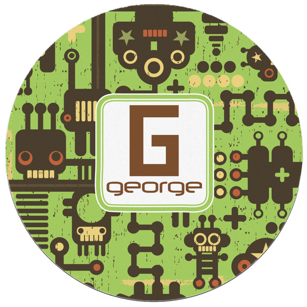 Industrial Robot 1 Round Mousepad - APPROVAL