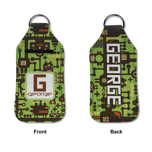 Industrial Robot 1 Sanitizer Holder Keychain - Large APPROVAL (Flat)