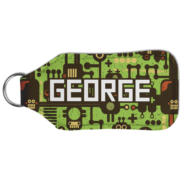 Industrial Robot 1 Sanitizer Holder Keychain - Large (Back)