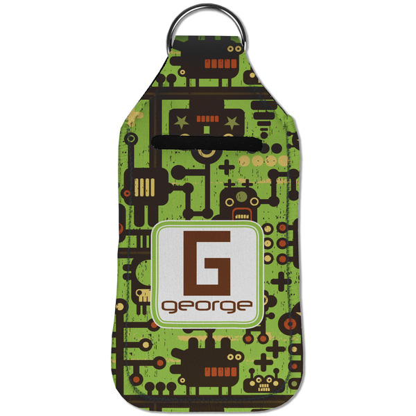 Industrial Robot 1 Sanitizer Holder Keychain - Large (Front)