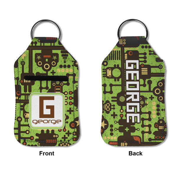 Industrial Robot 1 Sanitizer Holder Keychain - Small APPROVAL (Flat)