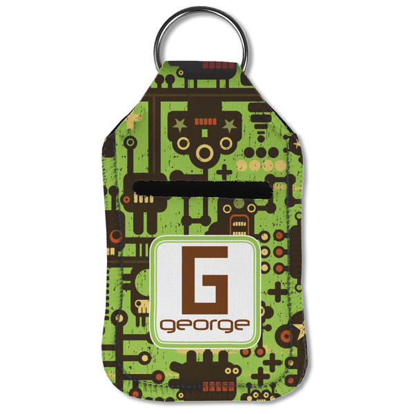 Industrial Robot 1 Sanitizer Holder Keychain - Small (Front Flat)