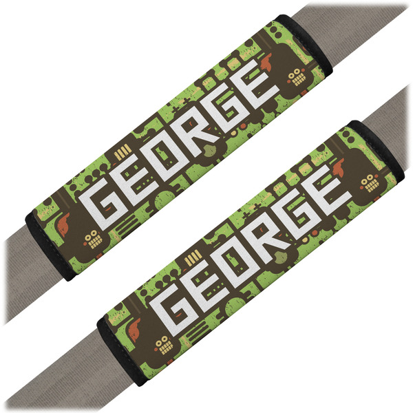 Custom Industrial Robot 1 Seat Belt Covers (Set of 2) (Personalized)