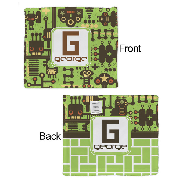 Industrial Robot 1 Security Blanket - Front & Back View