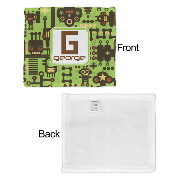 Industrial Robot 1 Security Blanket - Front & White Back View