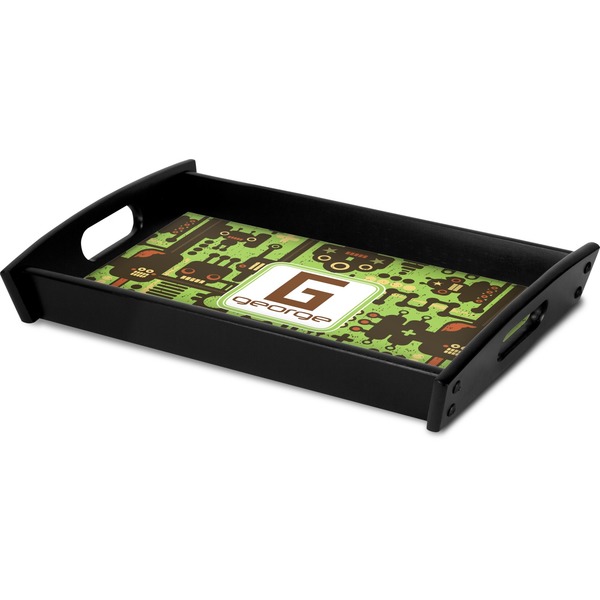 Industrial Robot 1 Serving Tray Black - Corner