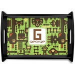 Industrial Robot 1 Black Wooden Tray - Small (Personalized)