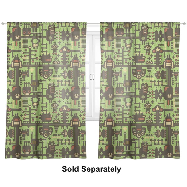 Industrial Robot 1 Sheer Curtains