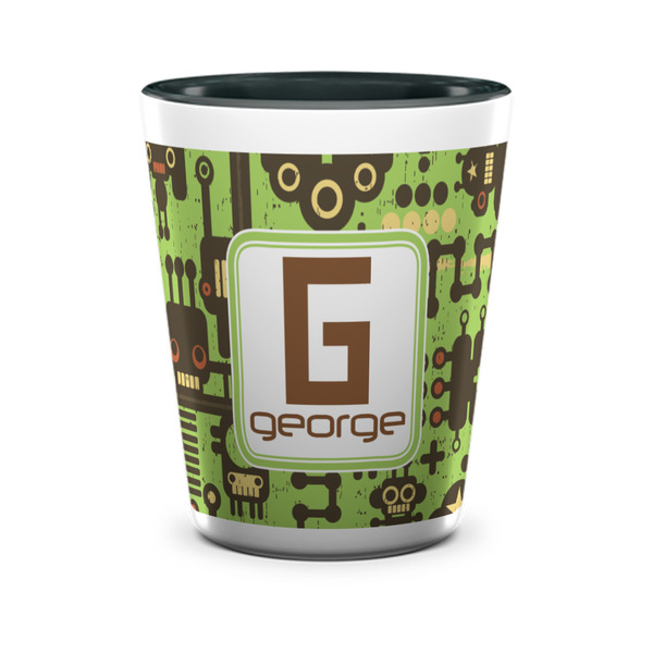 Industrial Robot 1 Shot Glass - Two Tone - FRONT