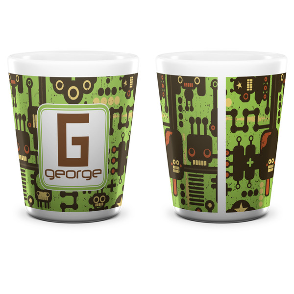 Industrial Robot 1 Shot Glass - White - APPROVAL