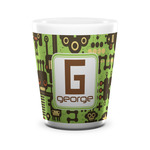 Industrial Robot 1 Ceramic Shot Glass - 1.5 oz - White - Set of 4 (Personalized)