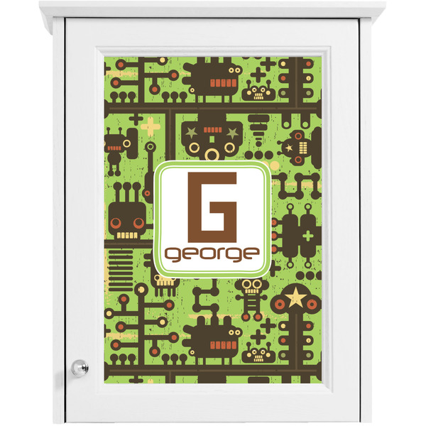 Industrial Robot 1 Single White Cabinet Decal