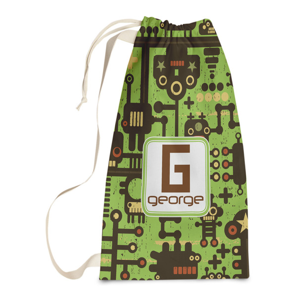 Custom Industrial Robot 1 Laundry Bags - Small (Personalized)
