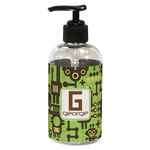 Industrial Robot 1 Plastic Soap / Lotion Dispenser (8 oz - Small - Black) (Personalized)