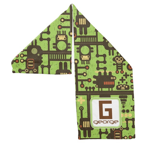 Industrial Robot 1 Sports Towel Folded - Both Sides Showing