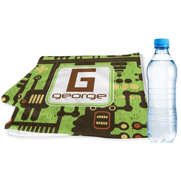 Custom Industrial Robot 1 Sports & Fitness Towel (Personalized)