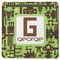 Industrial Robot 1 Square Rubber Backed Coaster (Personalized)