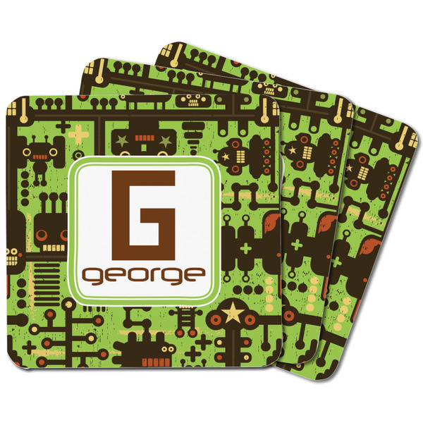 Industrial Robot 1 Square Fridge Magnet - MAIN