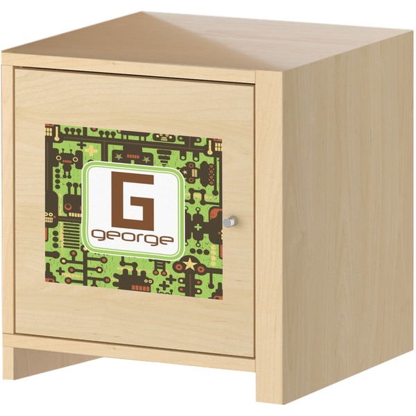 Industrial Robot 1 Square Wall Decal on Wooden Cabinet