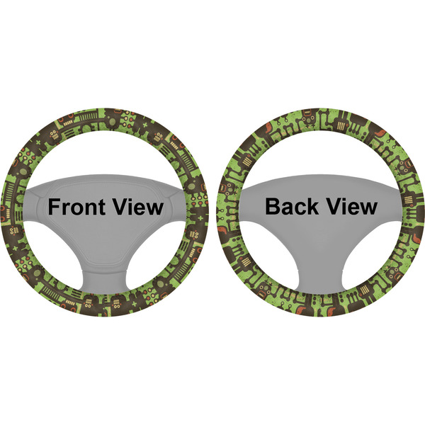 Industrial Robot 1 Steering Wheel Cover- Front and Back